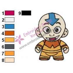 Aang Baby Avatar The Last Airbender Embroidery Design